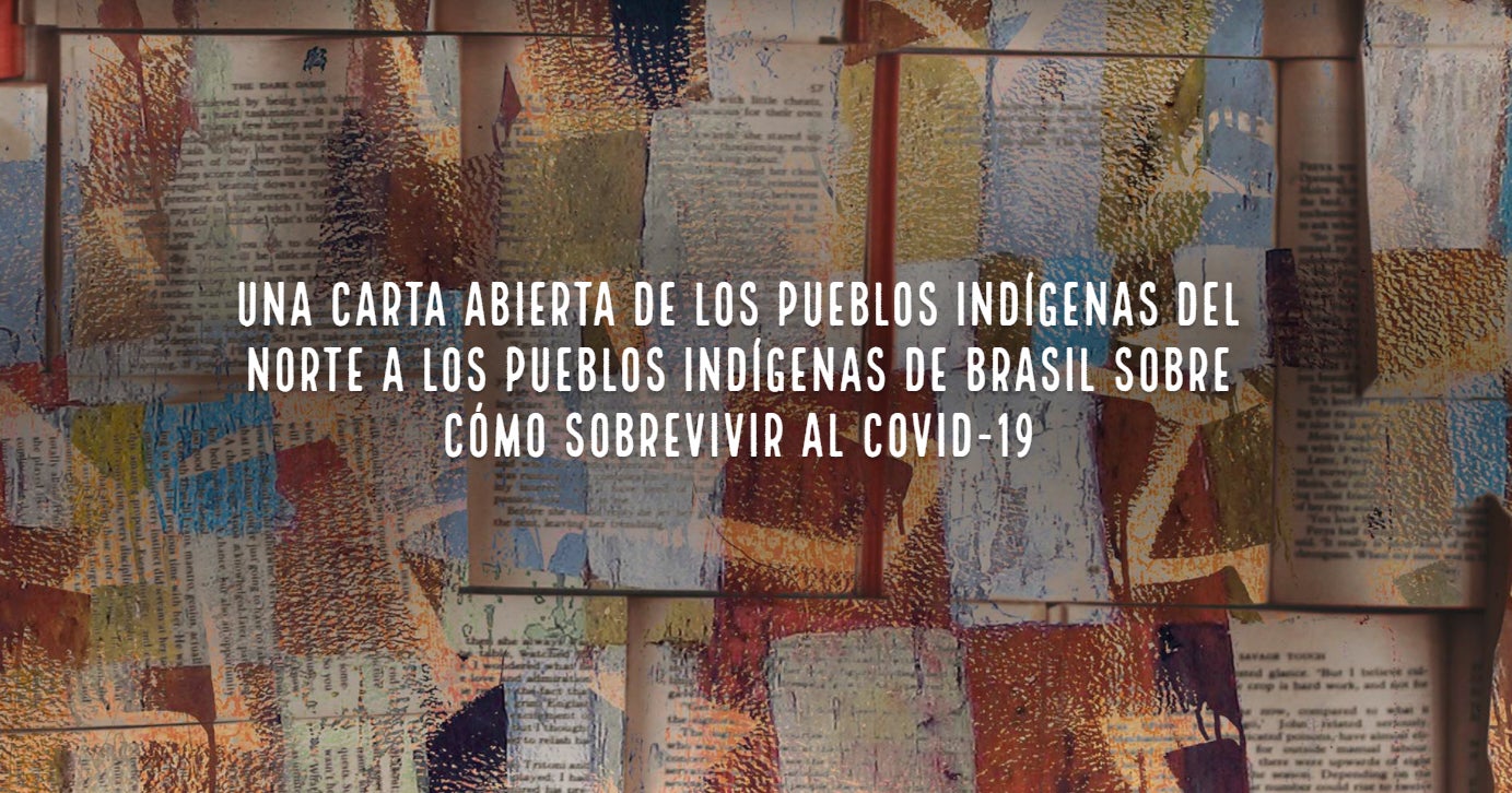 Una carta abierta de los Pueblos Indígenas del Norte a los Pueblos  Indígenas de Brasil sobre cómo sobrevivir al COVID-19 | Cultural Survival