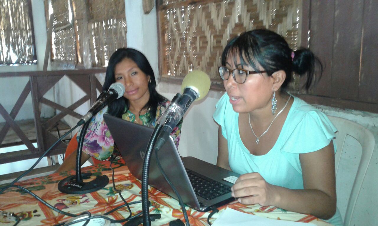Katrina Fernández and Euselina Morales from the Guna Tourism Department on air.
