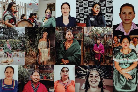 14 women defenders of life and land in the Amazon Basin.